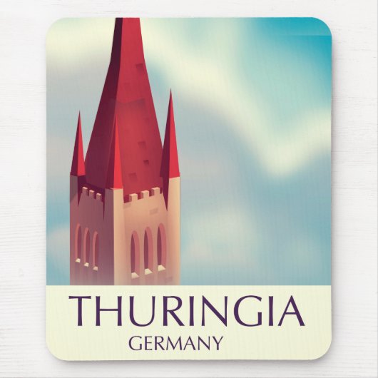 Thüringen Duitsland reisposter Muismat (Voorkant)