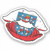 Thüringen Thüringen Lipstick Liefde Vlag Sticker (Voorkant)