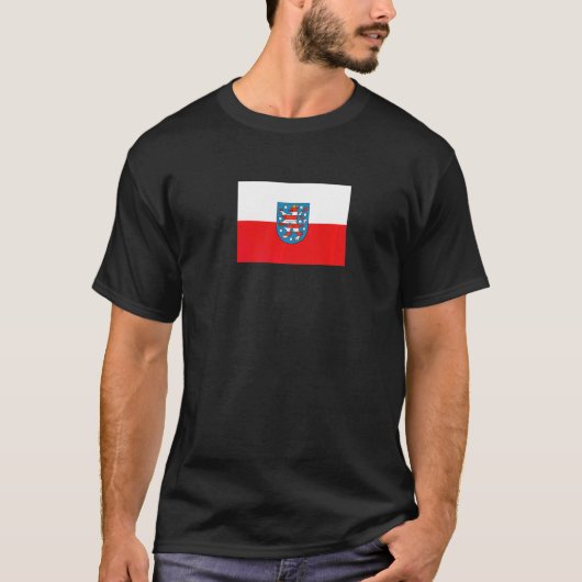 Thüringen Vlag T-shirt (Voorkant)
