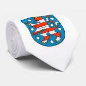 Thüringen Wappen Stropdas (Opgerold)