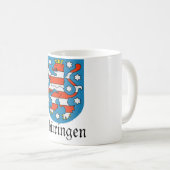 Thüringen Wappen Wapenstaart Koffiemok (Voorkant rechts)