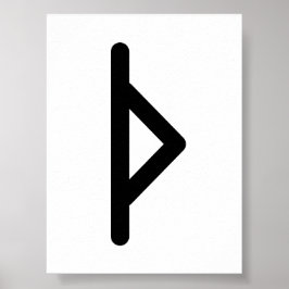 THURISAZ Noordse Rune (Doorn, Reus) | Elder Futhar Poster