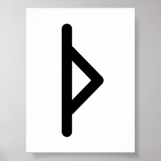 THURISAZ Noordse Rune (Doorn, Reus) | Elder Futhar Poster