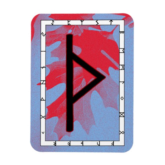 Thurisaz Viking Rune Magnet - Defensie! Magneet (Verticaal)