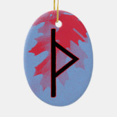 Thurisaz Viking Rune Ornament - Defensie! (Achterkant)