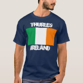 Thurles, Ierland met Ierse vlag T-shirt (Voorkant)