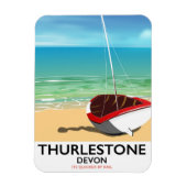 Thurlestone Zuid-Devon reisposter Magneet (Verticaal)