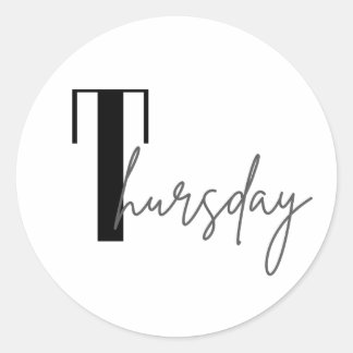 Thursday Ronde Sticker