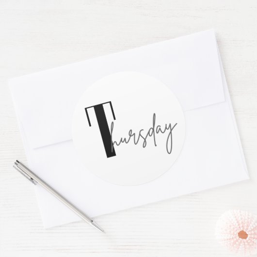Thursday Ronde Sticker (Envelop)
