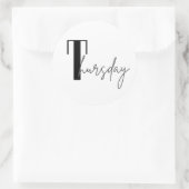 Thursday Ronde Sticker (Tas)