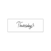 Thursday Weekday Journal Design Zelfinktende Stempel (Design)