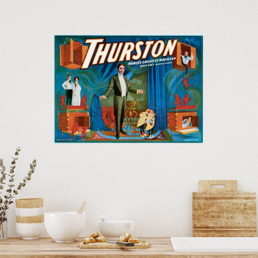 Thurston  1910 Magicisch Poster (Keuken)