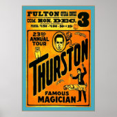 Thurston, beroemde Magicus ~  Magiciër Poster (Voorkant)