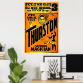 Thurston, beroemde magiër, 23ste jaarlijkse rondle poster (Thuiskantoor)