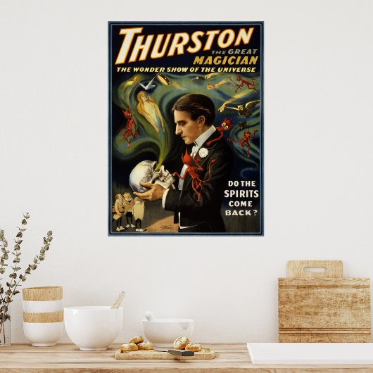 Thurston de grote goochelaar 2 poster (Keuken)
