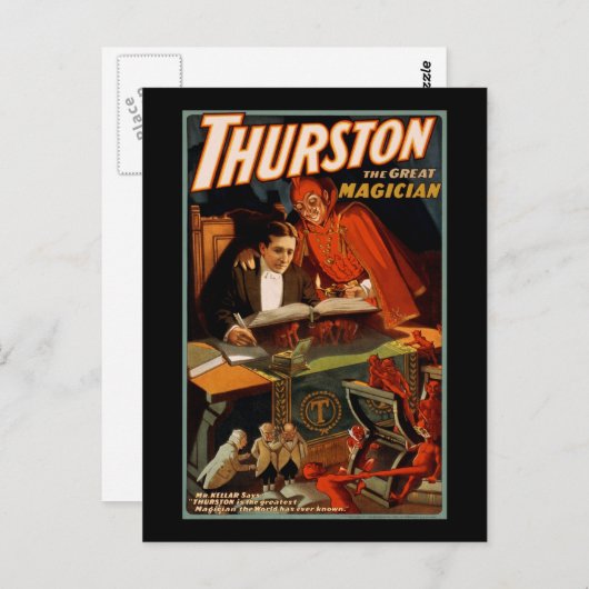 Thurston de grote goochelaar briefkaart (Voorkant / Achterkant)