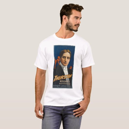 Thurston de grote goochelaar, Kellar's Opvolger. T-shirt (Voorkant volledig)
