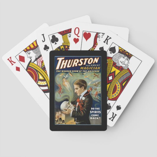 Thurston ~ De grote goochelaar Pokerkaarten (Achterkant)