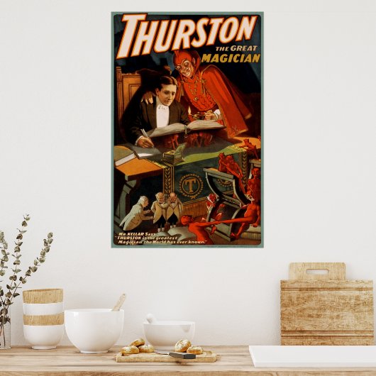 Thurston de grote goochelaar poster (Keuken)