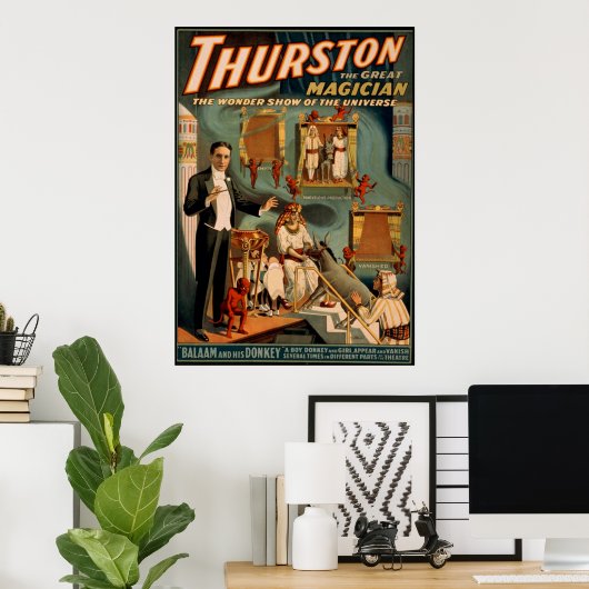 Thurston de grote goochelaar poster (Thuiskantoor)