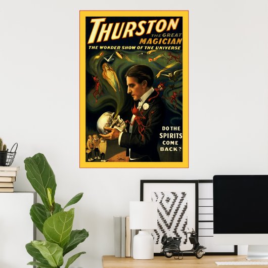 Thurston de Grote Magicus ~  Magicus Poster (Thuiskantoor)