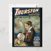 Thurston De Grote Magicus ~  Magische Wet Briefkaart (Voorkant / Achterkant)