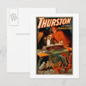 Thurston de Grote Magicus met Devil Magic Briefkaart (Voorkant / Achterkant)