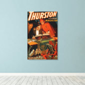 Thurston de Grote Magicus met Devil Magic Canvas Afdruk (Insitu (Houten vloer))