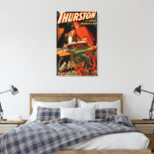 Thurston de Grote Magicus met Devil Magic Canvas Afdruk (Insitu (Slaapkamer))