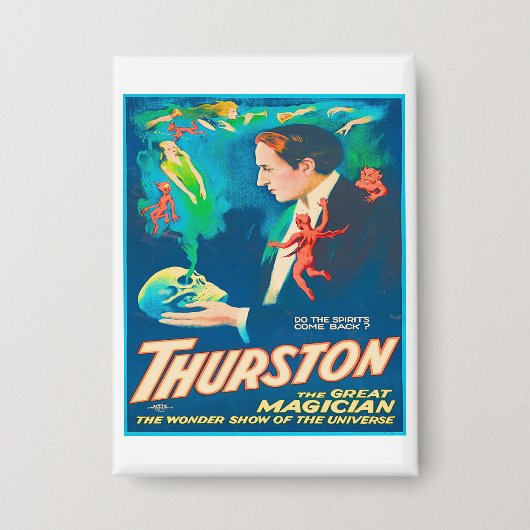 Thurston de Grote Magiër Advertentie Button (Voorkant)