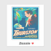 Thurston de Grote Magiër Advertentie Sticker (Vel)