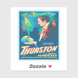 Thurston de Grote Magiër Advertentie Sticker