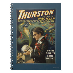Thurston de Grote Magiër met Schedel Magie Notitieboek