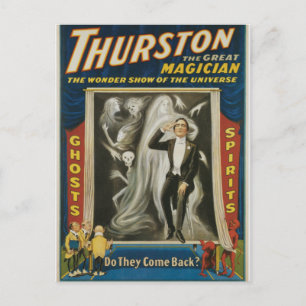 Thurston De grote  reclame van de Magicische Briefkaart