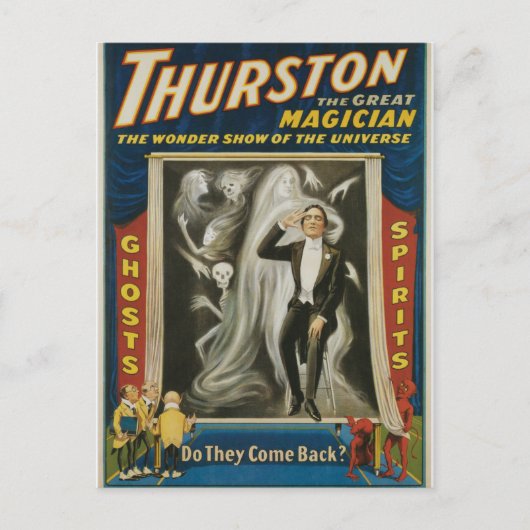 Thurston De grote  reclame van de Magicische Briefkaart (Voorkant)