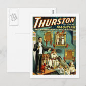 Thurston de Magicus - Het Wonder Show Briefkaart (Voorkant / Achterkant)