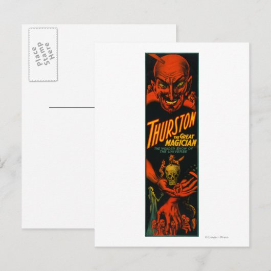 Thurston "Great Magicia Show of the Universe" Briefkaart (Voorkant / Achterkant)