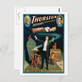 Thurston ~ Kellar's opvolger  Magische Wet Briefkaart (Voorkant / Achterkant)