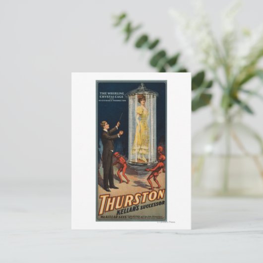 Thurston Kellar's opvolger - Vrouw in water Briefkaart (Staand voorkant)