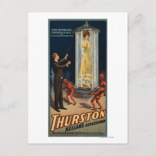 Thurston Kellar's opvolger - Vrouw in water Briefkaart