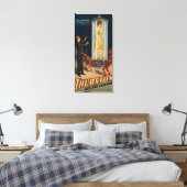 Thurston Kellar's opvolger - Vrouw in water Canvas Afdruk (Insitu (Slaapkamer))