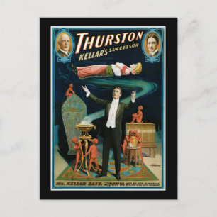 Thurston, Kellers Opvolger Magiciër Briefkaart