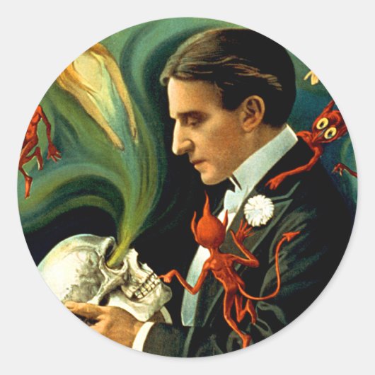 Thurston - Komen de geesten terug? Ronde Sticker (Voorkant)