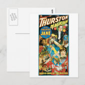 Thurston Magicia & Jane ~  Magische Wet Briefkaart (Voorkant / Achterkant)