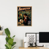 THURSTON Magicische illusionist VAUDEVILLE Poster (Thuiskantoor)