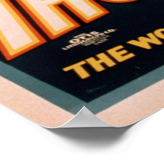 THURSTON Magicische illusionist VAUDEVILLE Poster (Hoek)