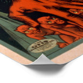 THURSTON Magicische illusionist VAUDEVILLE Poster (Hoek)