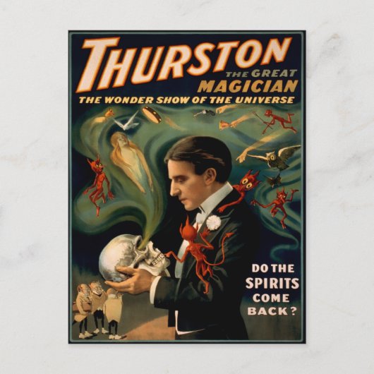 Thurston Magisch Poster Briefkaart (Voorkant)
