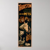 Thurston meester magicus en zijn huisdieren poster (Voorkant)