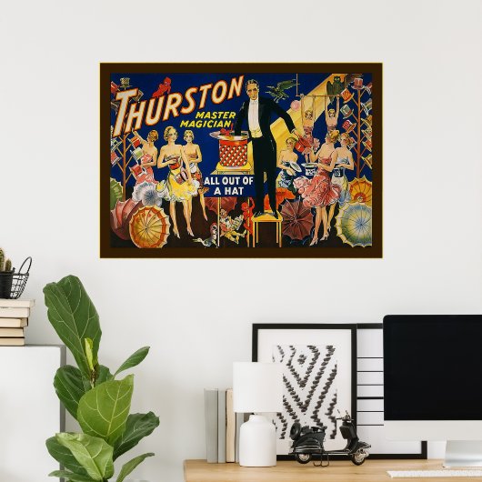 Thurston, meester Magicus Poster (Thuiskantoor)
